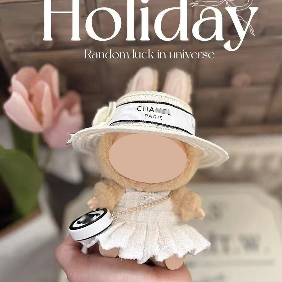 【YIWU&BUBU】15cm bubu Clothes Second Generation Blind Box Pendant Vinyl bubu Sitting Party Hat Doll Clothes