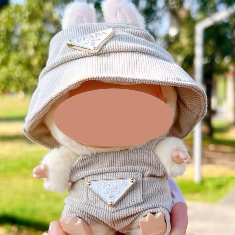 【YIWU&BUBU】New Corduroy (Clothes Only) For bubu Doll Clothing Set Hat 17cm Clothes Shoes Doll DIY Accessories Training Sitting Party Games Toys Gifts