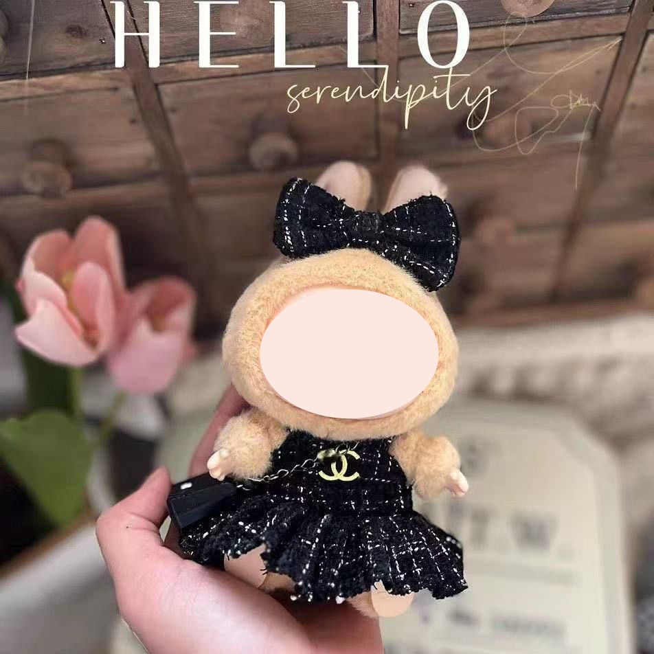 【YIWU&BUBU】15cm bubu Clothes Second Generation Blind Box Pendant Vinyl bubu Sitting Party Hat Doll Clothes