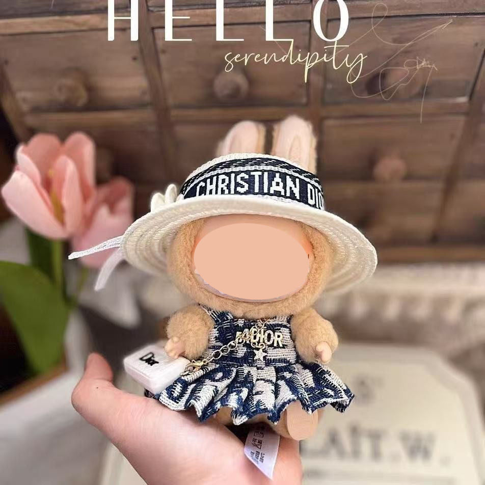 【YIWU&BUBU】15cm bubu Clothes Second Generation Blind Box Pendant Vinyl bubu Sitting Party Hat Doll Clothes