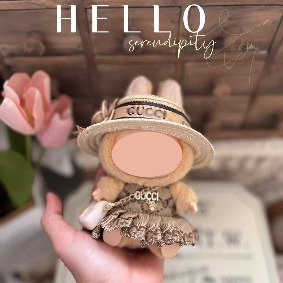 【YIWU&BUBU】15cm bubu Clothes Second Generation Blind Box Pendant Vinyl bubu Sitting Party Hat Doll Clothes