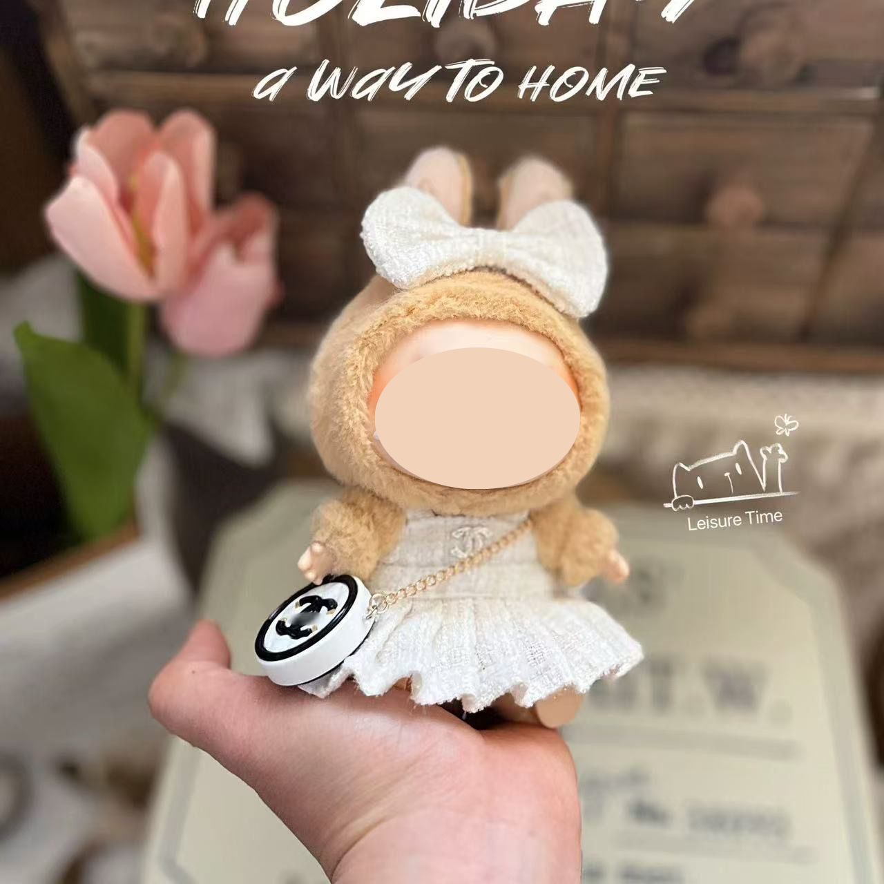 【YIWU&BUBU】15cm bubu Clothes Second Generation Blind Box Pendant Vinyl bubu Sitting Party Hat Doll Clothes