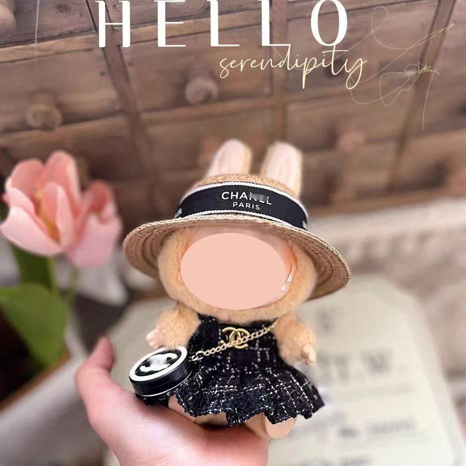 【YIWU&BUBU】15cm bubu Clothes Second Generation Blind Box Pendant Vinyl bubu Sitting Party Hat Doll Clothes