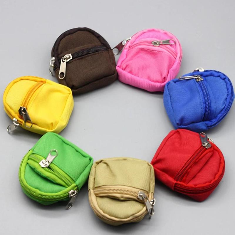 【YIWU&BUBU】Mini Doll'S Clothes Outfit Accessories for Ropa bubu Idol 10Cm Cotton Doll 1/6 BJD Canva Backpack Glasses Hat Clothing Gift