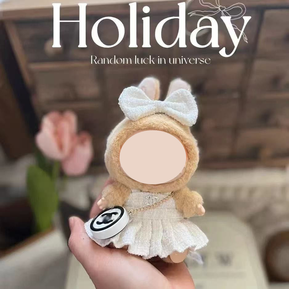 【YIWU&BUBU】15cm bubu Clothes Second Generation Blind Box Pendant Vinyl bubu Sitting Party Hat Doll Clothes