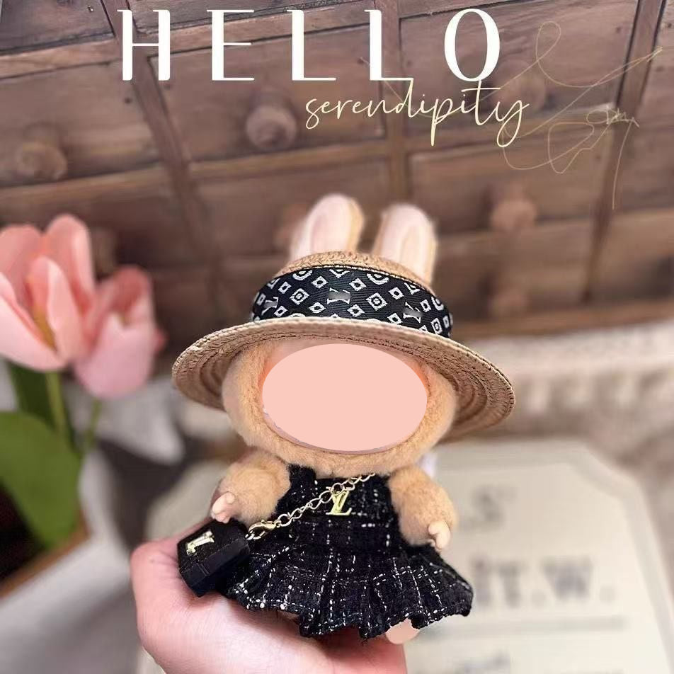 【YIWU&BUBU】15cm bubu Clothes Second Generation Blind Box Pendant Vinyl bubu Sitting Party Hat Doll Clothes