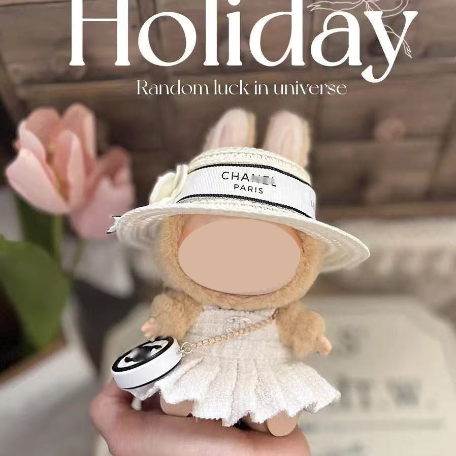 【YIWU&BUBU】15cm bubu Clothes Second Generation Blind Box Pendant Vinyl bubu Sitting Party Hat Doll Clothes