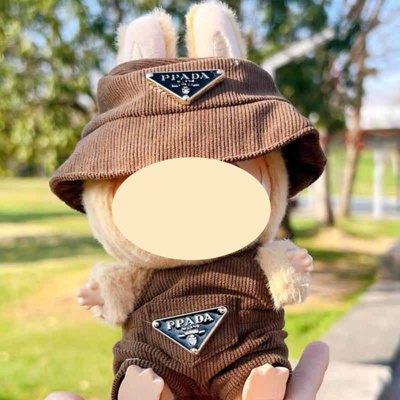 【YIWU&BUBU】New Corduroy (Clothes Only) For bubu Doll Clothing Set Hat 17cm Clothes Shoes Doll DIY Accessories Training Sitting Party Games Toys Gifts
