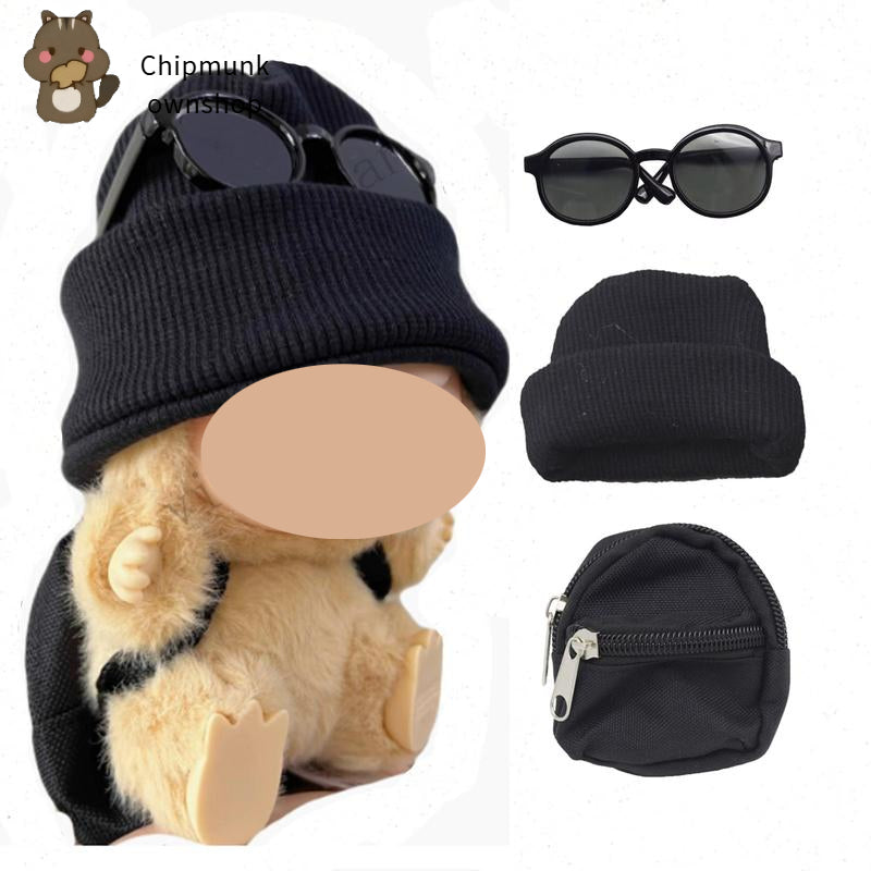 【YIWU&BUBU】Mini Doll'S Clothes Outfit Accessories for Ropa bubu Idol 10Cm Cotton Doll 1/6 BJD Canva Backpack Glasses Hat Clothing Gift