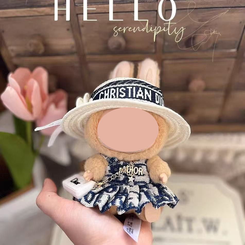 【YIWU&BUBU】15cm bubu Clothes Second Generation Blind Box Pendant Vinyl bubu Sitting Party Hat Doll Clothes