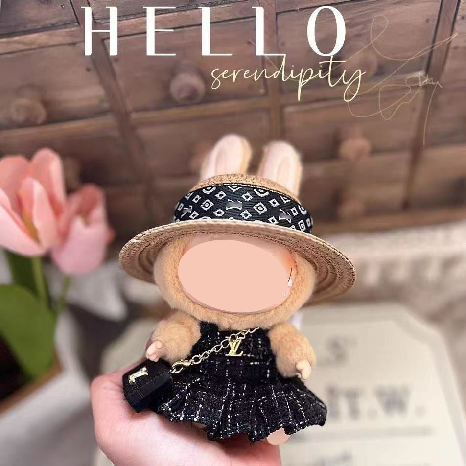 【YIWU&BUBU】15cm bubu Clothes Second Generation Blind Box Pendant Vinyl bubu Sitting Party Hat Doll Clothes